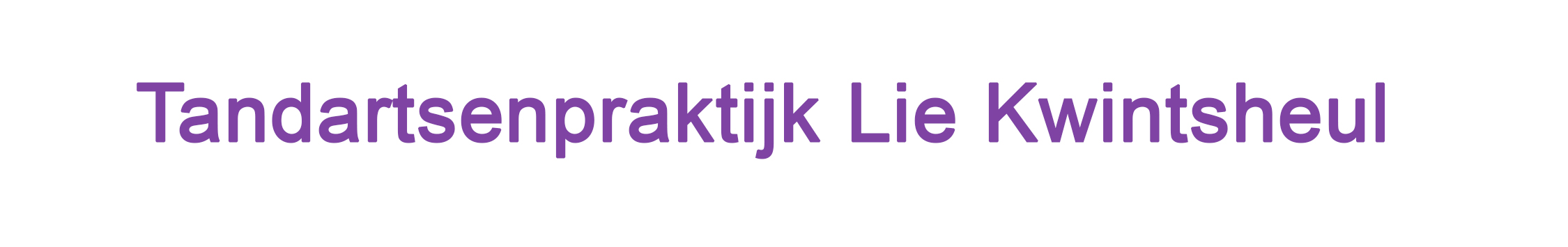 Logo Tandartsenpraktijk Lie Kwintsheul